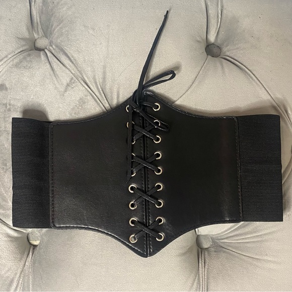 Black Corset Size OS Women Men Kids Unisex - Picture 1 of 6
